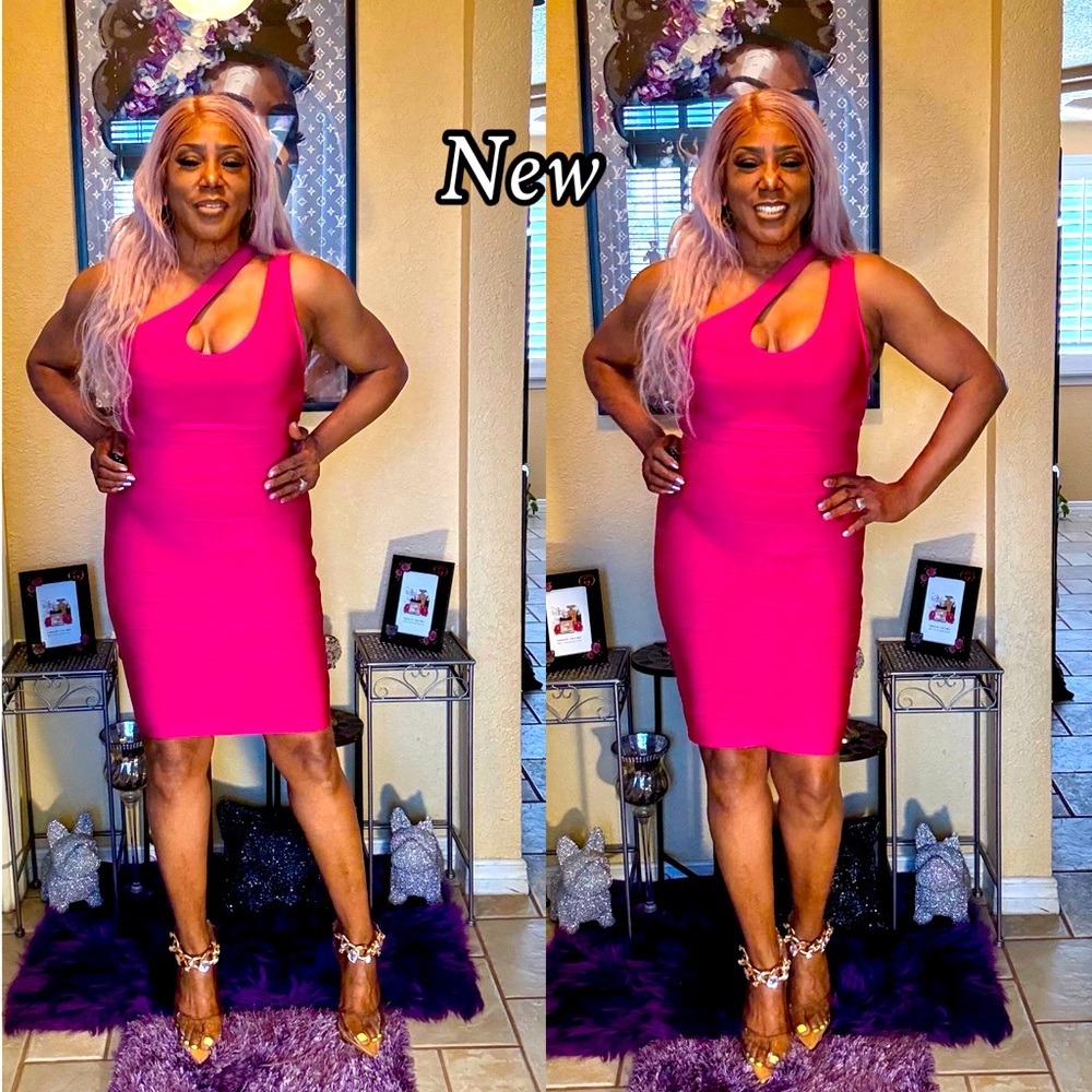 Vibrant Pink Sleeveless Dress